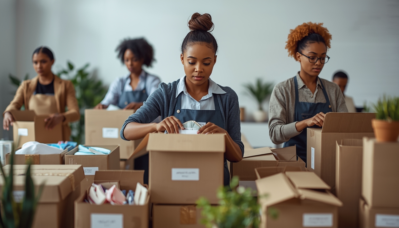 Professional decluttering process