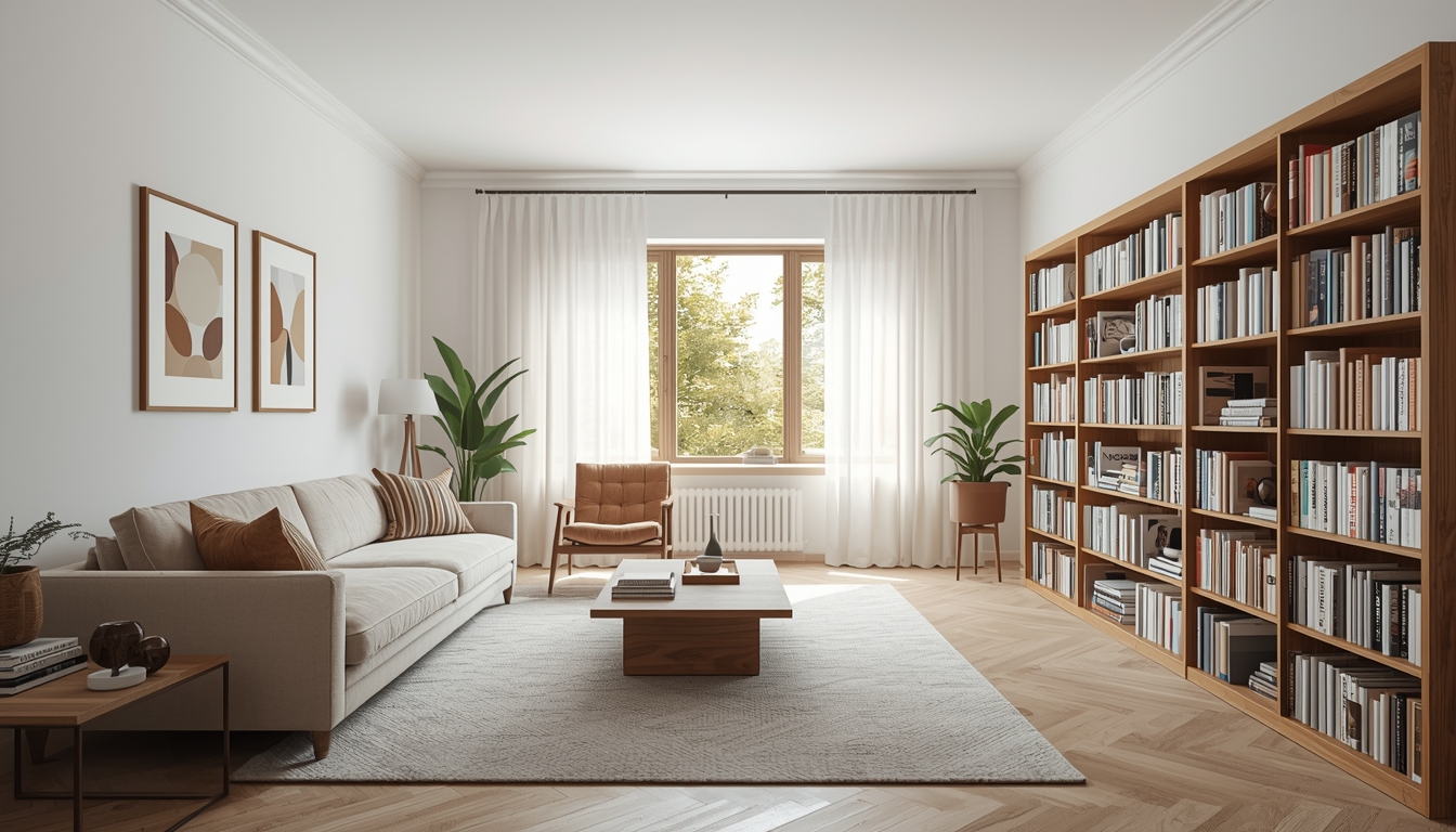 Beautifully organized living space